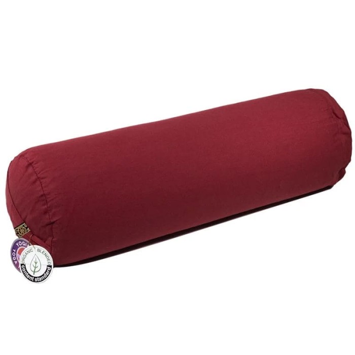 Bawełniany bolster Yogi & Yogini czerwony.jpg