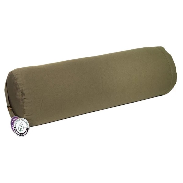 Bawełniany bolster Yogi & Yogini oliwkowy.jpg