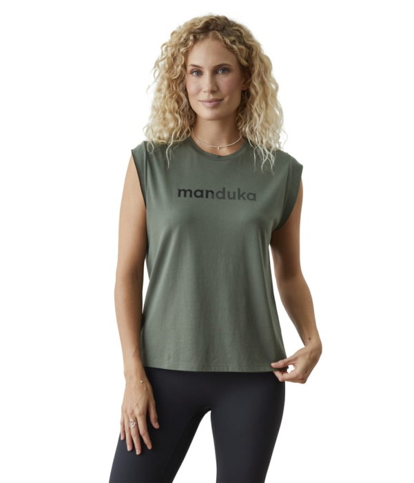 Manduka Warrior Tee Bezrękawnik Earth.jpg