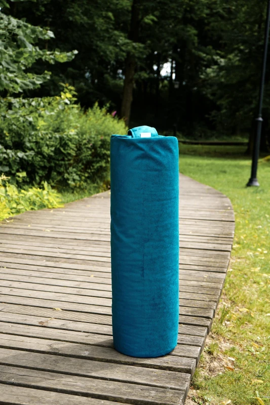 Wałek do jogi z gryką, bolster - morski-3.jpg
