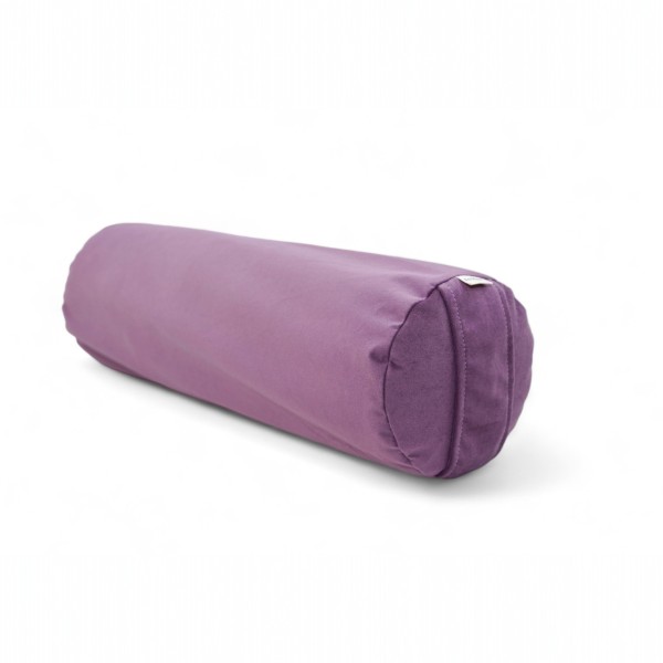 Pokrowiec na wałek z łuską gryki, bolster - fioletowy-1.jpg