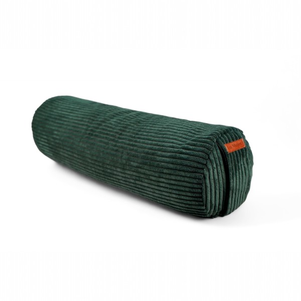 Pokrowiec na wałek z łuską gryki, bolster - winter moss-1.jpg