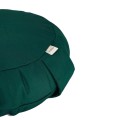 Poduszka do medytacji, zafu z gryką - natural cotton flat zielona-1.jpg
