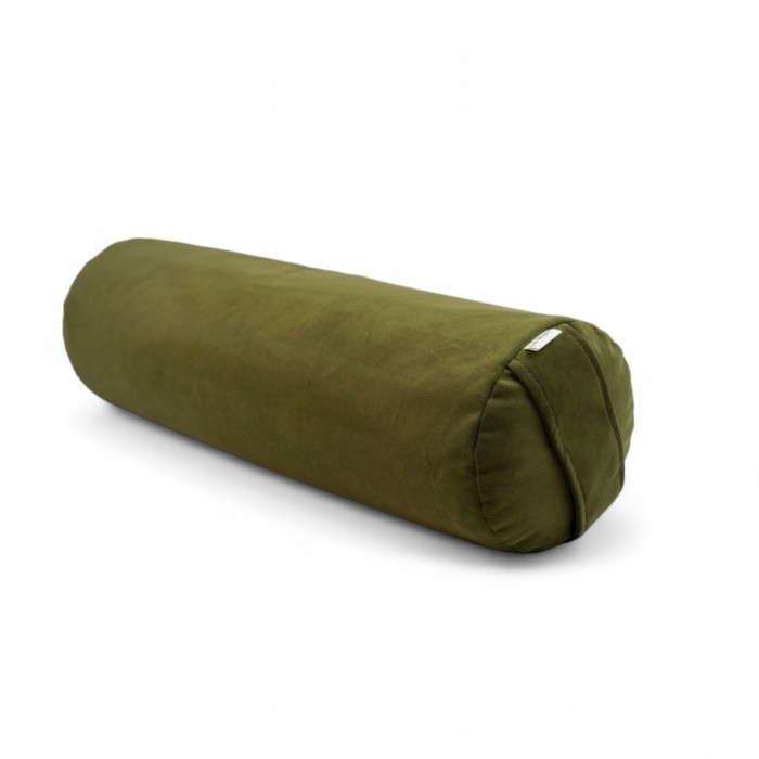 Wałek do jogi z gryką, bolster - oliwka.jpg